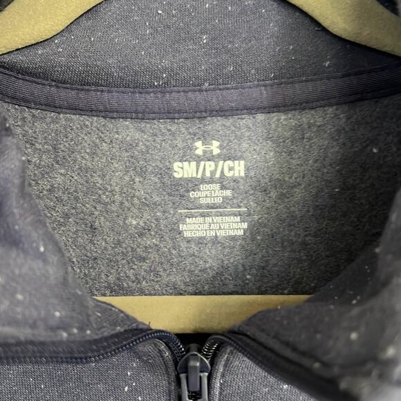 NWT Under Armour size small cropped 1/2 zip sweatshirt - Picture 2 of 3